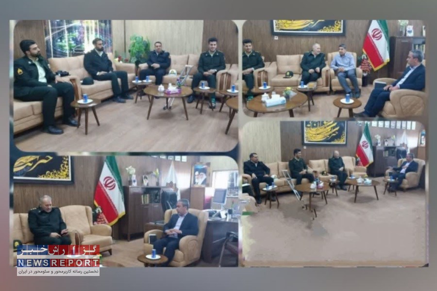 دیدار فرماندهی انتظامی شهرستان لامِرد با شهردار لامِرد